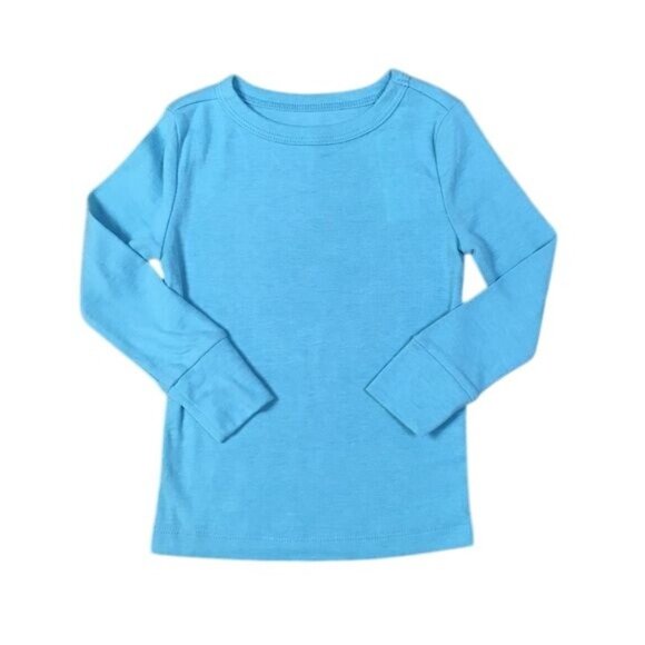 Gymboree Girls Long Sleeve Shirt Size 5-6 NWT Pale Green Soft Cotton Blend - Picture 1 of 3